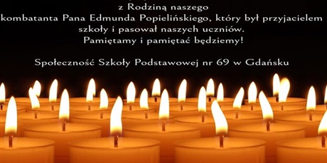 Zmarł nasz Kombatant Edmund Popieliński