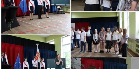Fotorelacja z uroczystości zakończenia roku szkolnego 2024/2025 klas IV-VII.