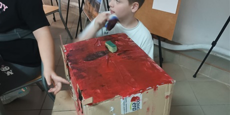 Jak zawsze na wesoło - kreatywne zajęcia 4A....