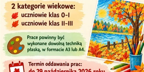Konkurs plastyczny "Uroki jesieni"