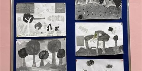 Las w szarości 🌳🌲Kreatywna twórczość w naszej świetlicy szkolnej.