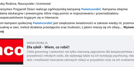 Ogólnopolska kampania #wiemcorobić. 