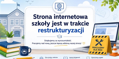 Restrukturyzacja strony internetowej szkoły