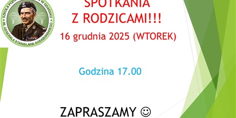 Spotkania z Rodzicami - 16 grudnia 2025 r.
