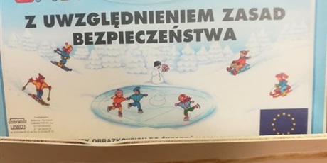 Zajęcia w klasie 1C o bezpieczeństwie w czasie ferii podczas gier, zabaw, na drodze