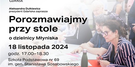 Zapraszamy na spotkanie z Panią Prezydent Aleksandrą Dulkiewicz z Mieszkańcami Dzielnicy Młyniska.