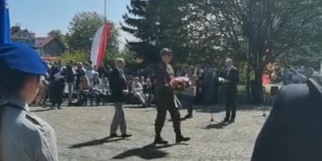Poczet Sztandarowy podczas  uroczystości upamiętniającej 88 rocznicę śmierci marszałka Józefa Piłsudskiego.